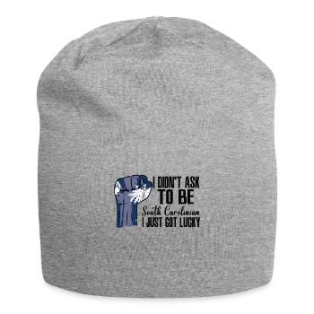South Carolinian American US Patriot USA Grown - Jersey Beanie - heather grey - Front