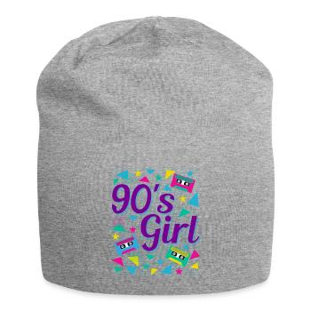 Retro 90's Girl Power Style Pop Culture - Jersey Beanie - heather grey - Front