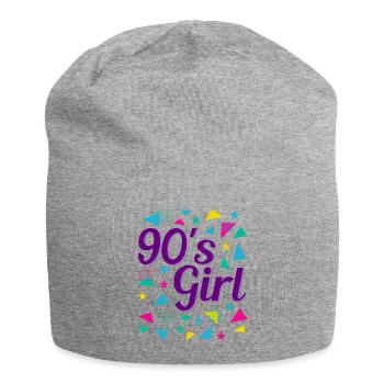 Retro 90s Girl Power Style Pop Culture - Jersey Beanie - heather grey - Front