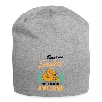 Schlangen Besitzer Schlangenliebhaber - Jersey-Beanie - Grau meliert - Vorne