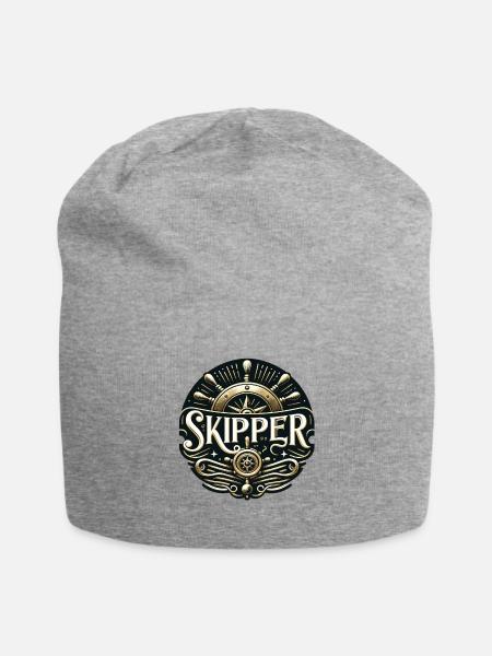 Skipper - Jersey-Beanie - Grau meliert