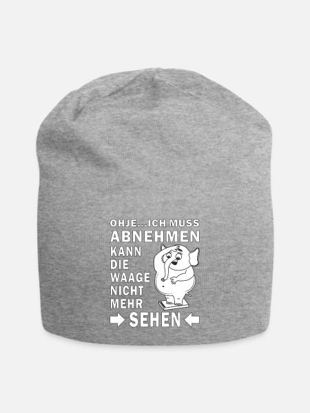 ABNEHMEN - Jersey-Beanie - Grau meliert