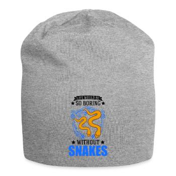 Schlangen Besitzer Schlangenliebhaber - Jersey-Beanie - Grau meliert - Vorne