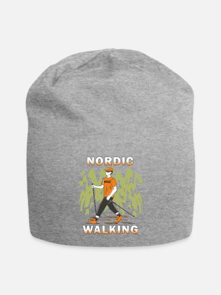 NORDIC WALKING - Jersey-Beanie - Grau meliert