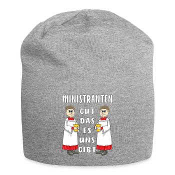 MINISTRANTEN GUT DAS ES UNS GIBT - Jersey-Beanie - Grau meliert - Vorne