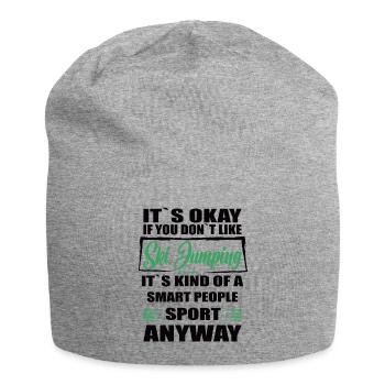 It's Okay If You Don't Like Ski Jumping - Jersey Beanie - heather grey - Front