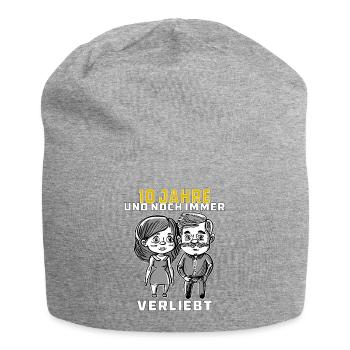 PAAR 10 JAHRE UND NOCH IMMER VERLIEBT - Jersey-Beanie - Grau meliert - Vorne
