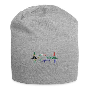 Cape Town Skyline Heartbeat Afrique du Sud Montagne de la Table - Bonnet en jersey - gris chiné - Devant