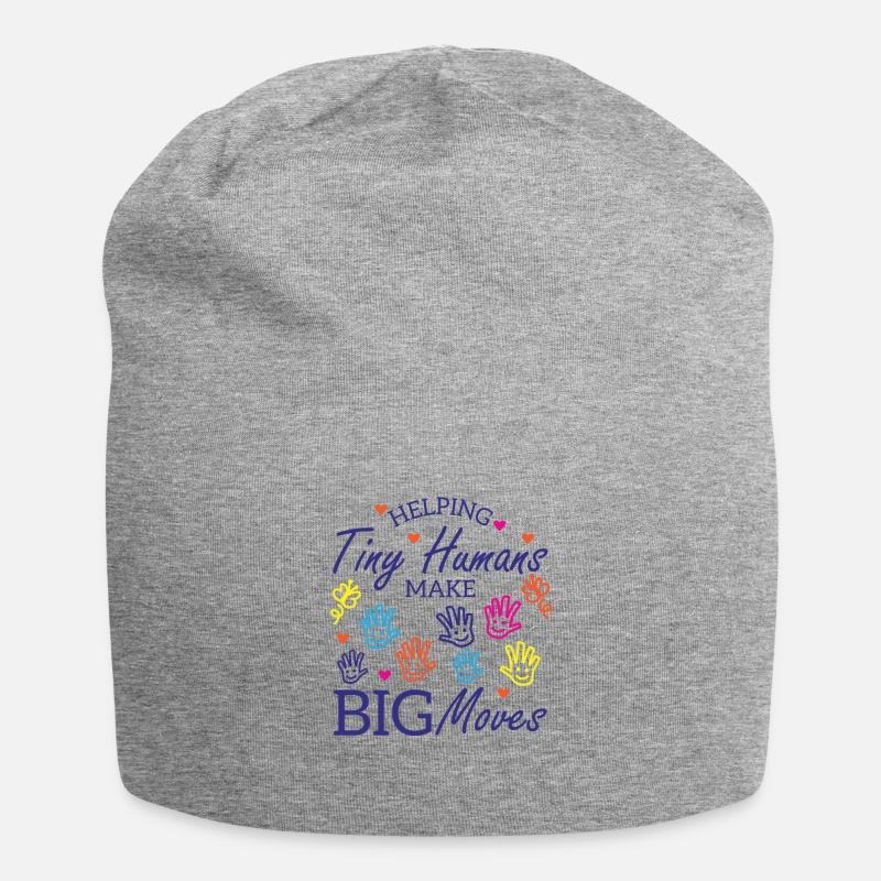 Ergotherapeutin Ergotherapie Tiny Humans OT - Jersey-Beanie - Grau meliert