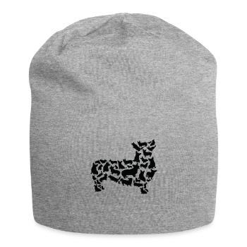Pembroke Welsh Corgi Dog Mom Pembroke Welsh Corgi - Jersey Beanie - heather grey - Front