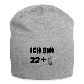 ich bin 23 - Jersey-Beanie - Grau meliert - Vorne