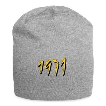 DATE DE NAISSANCE ANNÉE 1971 - Bonnet en jersey - gris chiné - Devant
