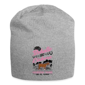 Freiberger Pferd Einhorn - Jersey-Beanie - Grau meliert - Vorne