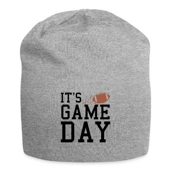 L’enthousiasme du football le jour du match - Bonnet en jersey - gris chiné - Devant