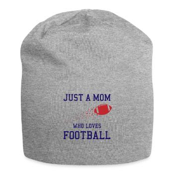 Football Mama Highlight - Jersey Beanie - heather grey - Front