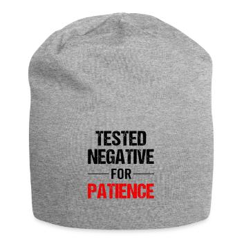 Patience - A Virtue of Strength - Jersey Beanie - heather grey - Front