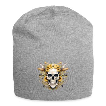Blumen Nektar Totenkopf T-Shirt Bumblebee Garden - Jersey-Beanie - Grau meliert - Vorne