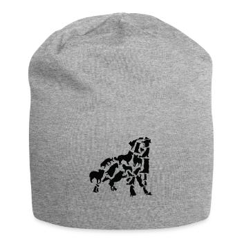Chien de berger australien Mama Beagle papa - Bonnet en jersey - gris chiné - Devant