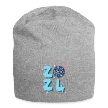 Happy new year 2024 - Jersey-Beanie - Grau meliert - Vorne