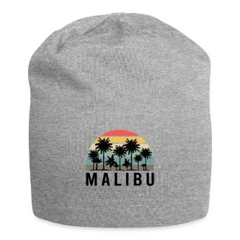 Retro Malibu Sunset Relax - Jersey Beanie - heather grey - Front