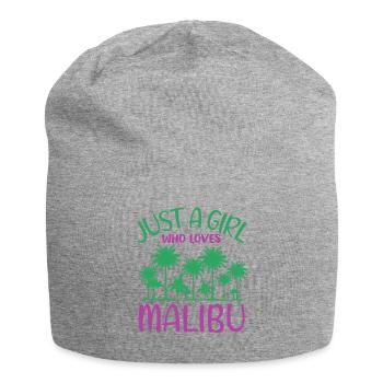 Malibu Palm Dream Girl Paradise - Jersey Beanie - heather grey - Front