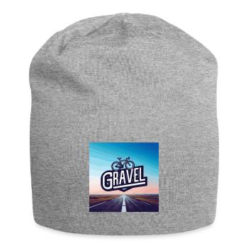 Gravelbike auf der Straße - Jersey-Beanie - Grau meliert - Vorne
