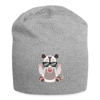 Rocking opossum pure joie de vivre - Jersey Beanie - heather grey - Front