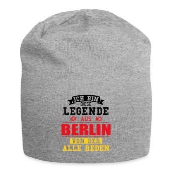 Stadt Berlin Deutschland Legende Spruch - Jersey-Beanie - Grau meliert - Vorne