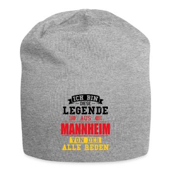 Stadt Mannheim Deutschland Legende Spruch - Jersey-Beanie - Grau meliert - Vorne