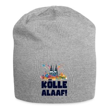 Cologne Kölle Carnival Gebützt Kölle Alaaf Jeck Party - Jersey Beanie - heather grey - Front