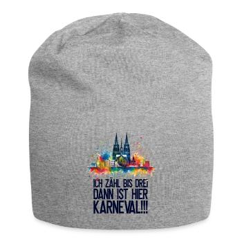 Köln Kölle Karneval Gebützt Kölle Alaaf Jeck Party - Jersey-Beanie - Grau meliert - Vorne