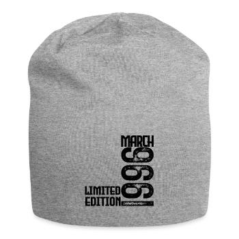 March 1996 Birthday Gift. March 1996. March - Jersey Beanie - heather grey - Front