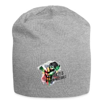 Qualité de la propagation - Mois de l’histoire des Noirs africain - Bonnet en jersey - gris chiné - Devant