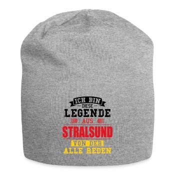 Stadt Stralsund Deutschland Legende Spruch - Jersey-Beanie - Grau meliert - Vorne