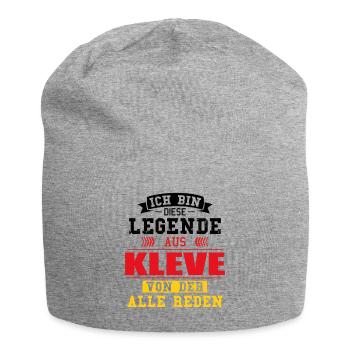 Stadt Kleve Deutschland Legende Spruch - Jersey-Beanie - Grau meliert - Vorne