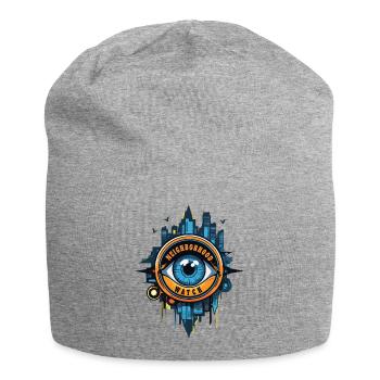 Neighborhood Watch Eye - Jersey Beanie - heather grey - Front