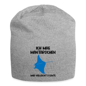 Mantarochen & Drei Leute Meerliebe - Jersey-Beanie - Grau meliert - Vorne