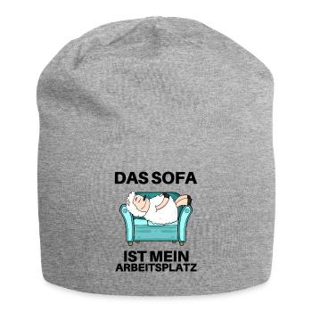 Home Office - Jersey-Beanie - Grau meliert - Vorne
