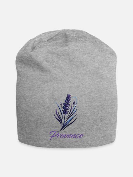 Lavande de Provence - Élégance Française - Bonnet en jersey - gris chiné