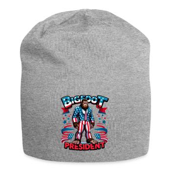 Candidat à la présidence du Bigfoot - Drapeau américain des États-Unis - Bonnet en jersey - gris chiné - Devant