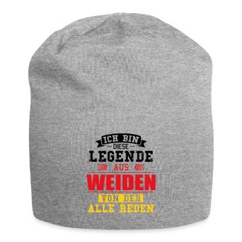 Stadt Weiden Deutschland Legende Spruch - Jersey-Beanie - Grau meliert - Vorne