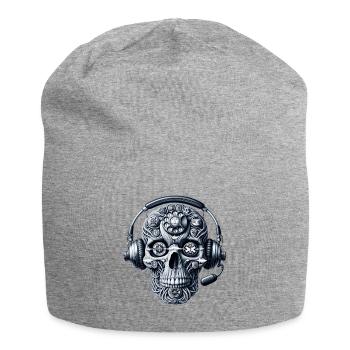 T-shirt de héros de répartiteur de t-shirt de crâne d'appel d'urgence - Bonnet en jersey - gris chiné - Devant