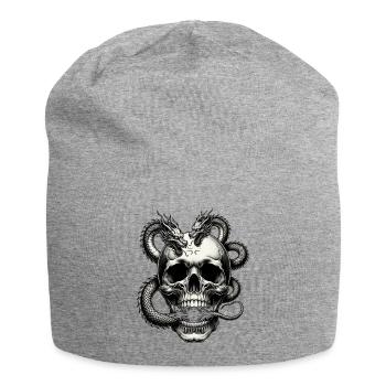 Dragon’s Breath Skull T Shirt Squelette mystique - Bonnet en jersey - gris chiné - Devant