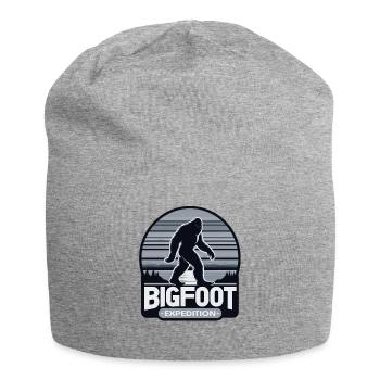 Bigfoot Expedition Hiking | Sasquatch Hunter - Jersey Beanie - heather grey - Front
