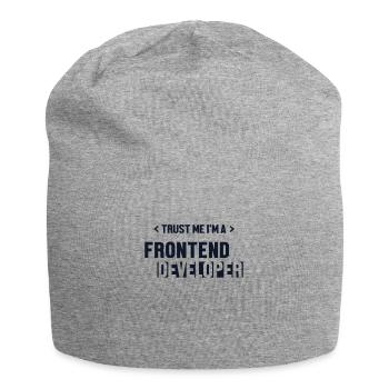 Faites-moi confiance, je suis développeur frontend développeur - Bonnet en jersey - gris chiné - Devant