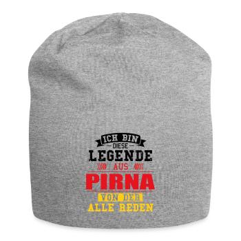 Stadt Pirna Deutschland Legende Spruch - Jersey-Beanie - Grau meliert - Vorne