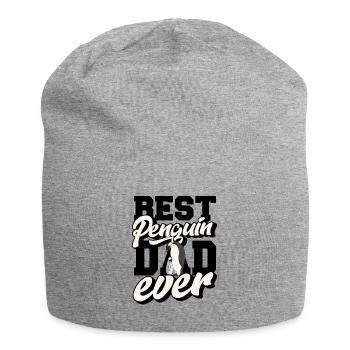 Best Penguin Dad Ever Königspinguin Kaiserpinguin - Jersey-Beanie - Grau meliert - Vorne