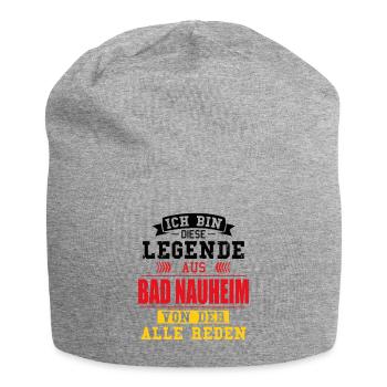 Stadt Bad Nauheim Deutschland Legende Spruch - Jersey-Beanie - Grau meliert - Vorne