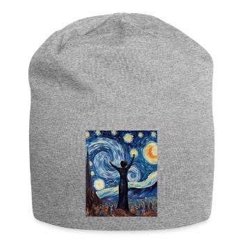 Chemise Nuit Étoilée de la Journée de la Femme Autonomisation - Bonnet en jersey - gris chiné - Devant