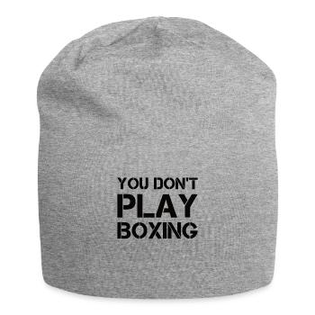 Boxkämpfer, Boxsport, Boxen Geschenkidee - Jersey-Beanie - Grau meliert - Vorne